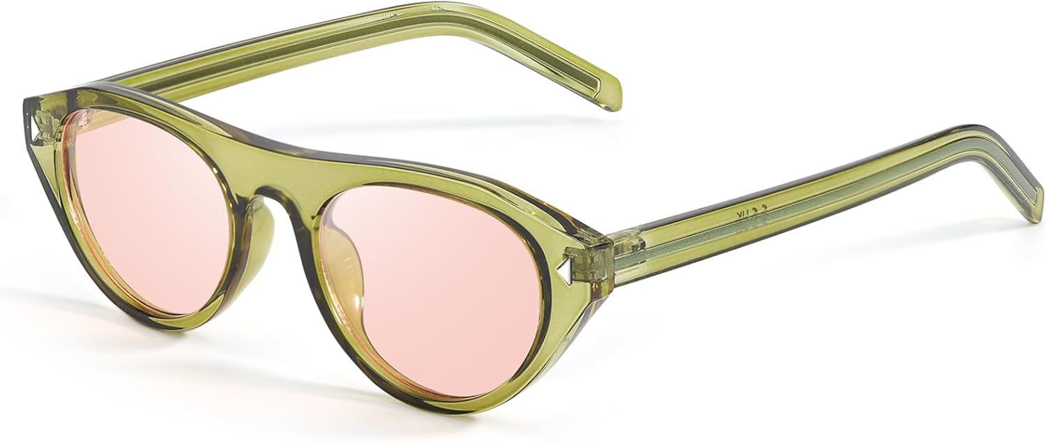 Женские солнцезащитные очки «кошачий глаз» в модной ретро-оправе с защитой от УФ-излучения UV400, идеально подходящие для путешествий на открытом воздухе и повседневного ношения KISVIBE, 06-green/Pink
Женские солнцезащитные очки «кошачий глаз» в модной ретро-оправе с защитой от УФ-излучения UV400, идеально подходящие для путешествий на открытом воздухе и повседневного ношения KISVIBE, 06-green/Pink