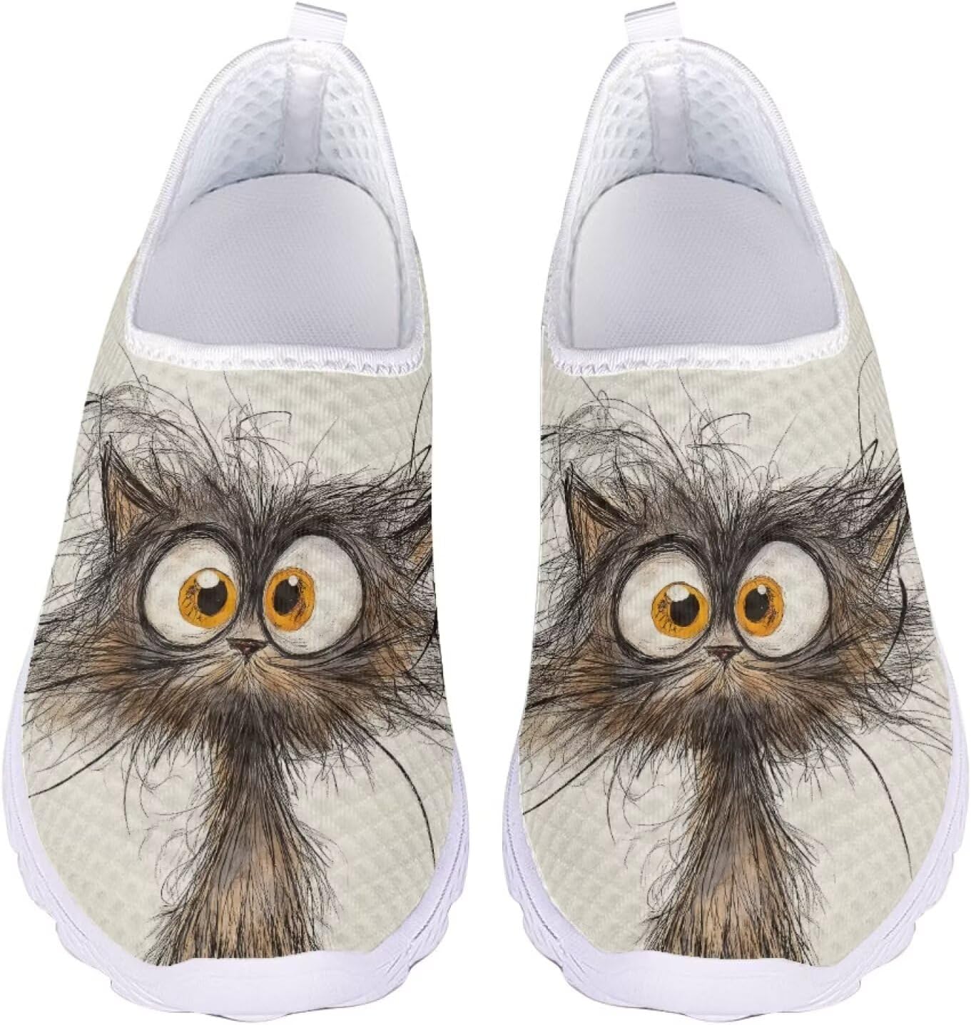 Кроссовки Jeiento Cat Sheos для женщин и мужчин, слипоны, сетчатые, легкие, спортивная обувь, плоская подошва, широкий носок, обувь для ходьбы, Kitten
Кроссовки Jeiento Cat Sheos для женщин и мужчин, слипоны, сетчатые, легкие, спортивная обувь, плоская подошва, широкий носок, обувь для ходьбы, Kitten