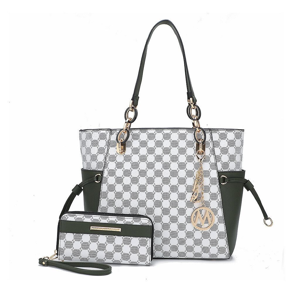 Сумка-тоут с круглым принтом MKF Collection XeniaСумочка с кошельком от Mia K — 2 шт., цвет Olive
Сумка-тоут с круглым принтом MKF Collection XeniaСумочка с кошельком от Mia K — 2 шт., цвет Olive