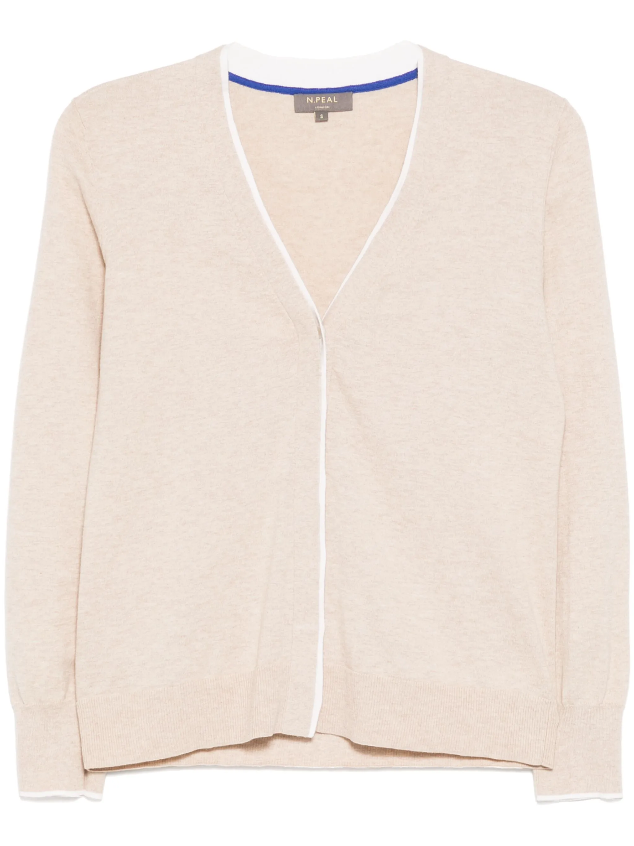 Кардиган с V-образным вырезом N.Peal, нейтральный
Кардиган с V-образным вырезом N.Peal, нейтральный