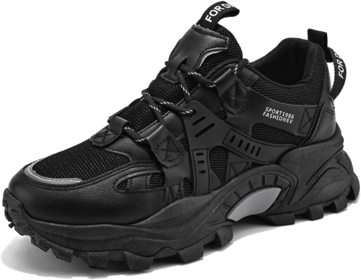 Мужские модные кроссовки Netehadi, удобные с шнуровкой, массивные, средней высоты, повседневные на платформе, прочные кроссовки для прогулок на улице, черный
Мужские модные кроссовки Netehadi, удобные с шнуровкой, массивные, средней высоты, повседневные на платформе, прочные кроссовки для прогулок на улице, черный