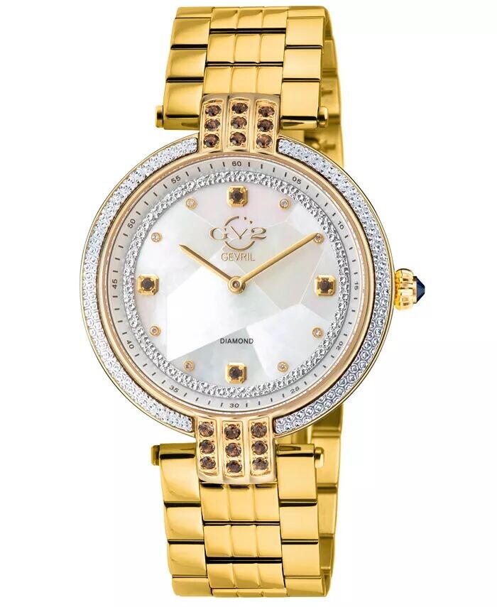 Женские часы Matera швейцарские кварцевые золотистые из нержавеющей стали 35 мм GV2 by Gevril
Женские часы Matera швейцарские кварцевые золотистые из нержавеющей стали 35 мм GV2 by Gevril