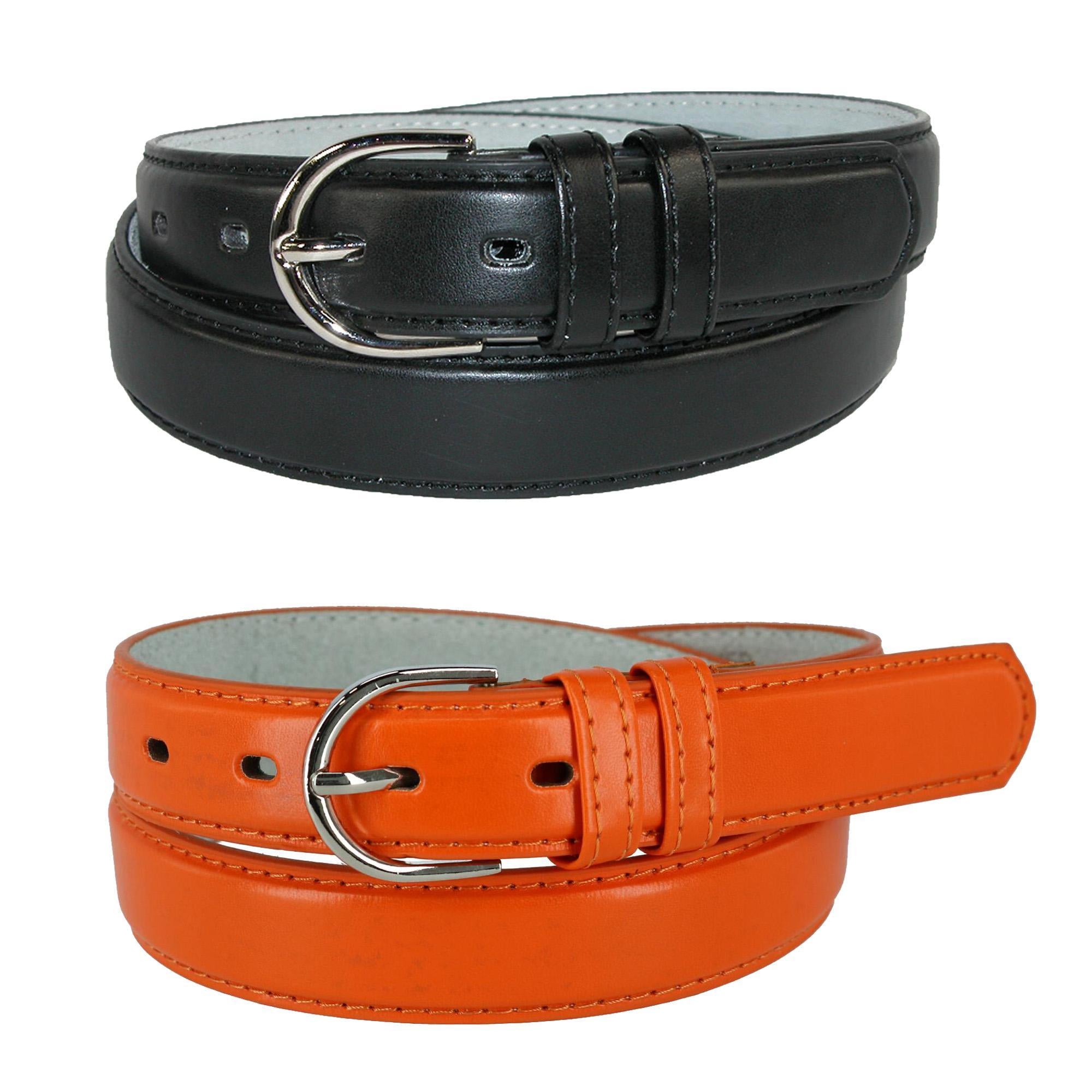 Женский кожаный ремень для платья 1 1/8 дюйма (набор из 2 цветов) CTM, черный/оранжевый
Женский кожаный ремень для платья 1 1/8 дюйма (набор из 2 цветов) CTM, черный/оранжевый