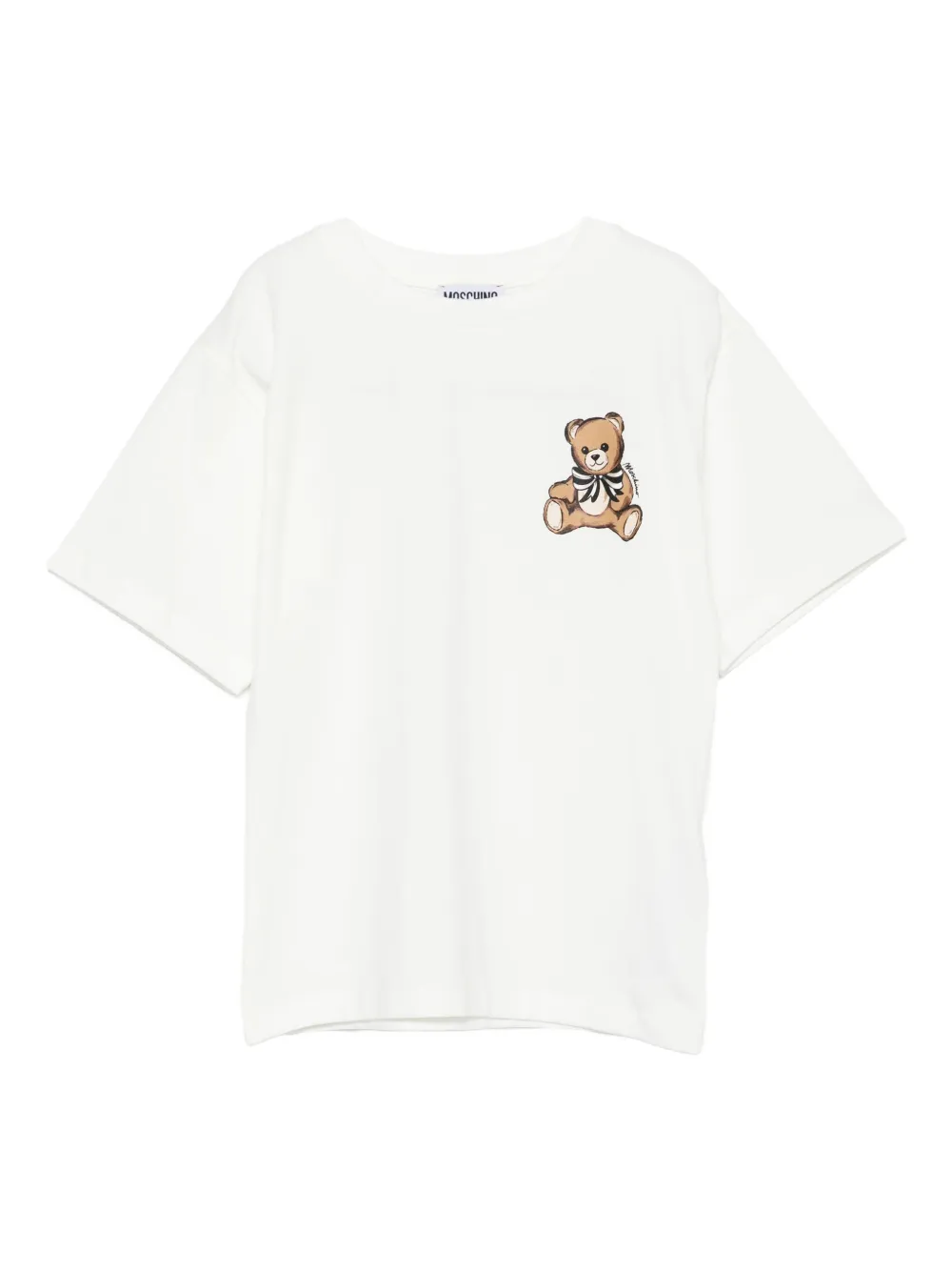 Футболка с принтом Teddy Bear Moschino Kids, белый 
Футболка с принтом Teddy Bear Moschino Kids, белый