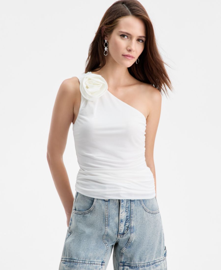 Женская блузка с одним открытым плечом и розеткой, эксклюзивно от Macy's Bar III, Crema
Женская блузка с одним открытым плечом и розеткой, эксклюзивно от Macy's Bar III, Crema