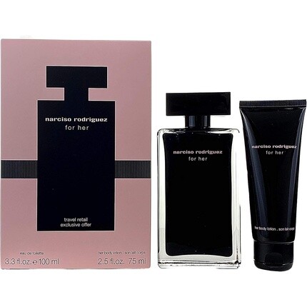 Подарочный набор туалетной воды For Her 100 мл и B/L 75 мл, Narciso Rodriguez
Подарочный набор туалетной воды For Her 100 мл и B/L 75 мл, Narciso Rodriguez