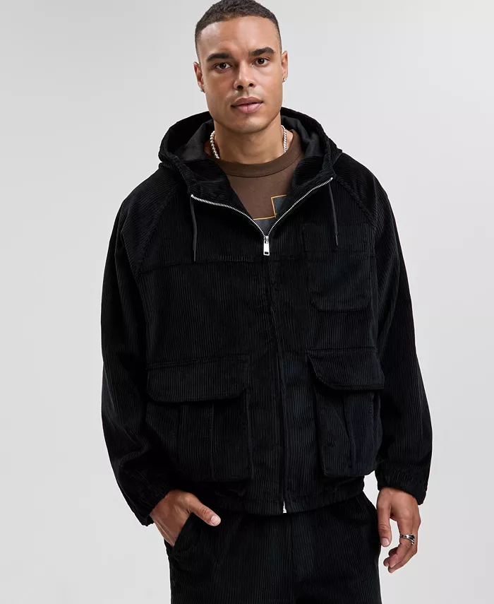 Мужская худи-куртка из вельвета свободного кроя Mode Of One, черный
Мужская худи-куртка из вельвета свободного кроя Mode Of One, черный