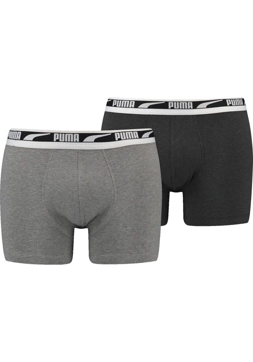 Боксеры PUMA "MEN MULTI LOGO BOXER 2P" (2 шт. в упаковке), с эластичным тканым поясом, серый
Боксеры PUMA "MEN MULTI LOGO BOXER 2P" (2 шт. в упаковке), с эластичным тканым поясом, серый