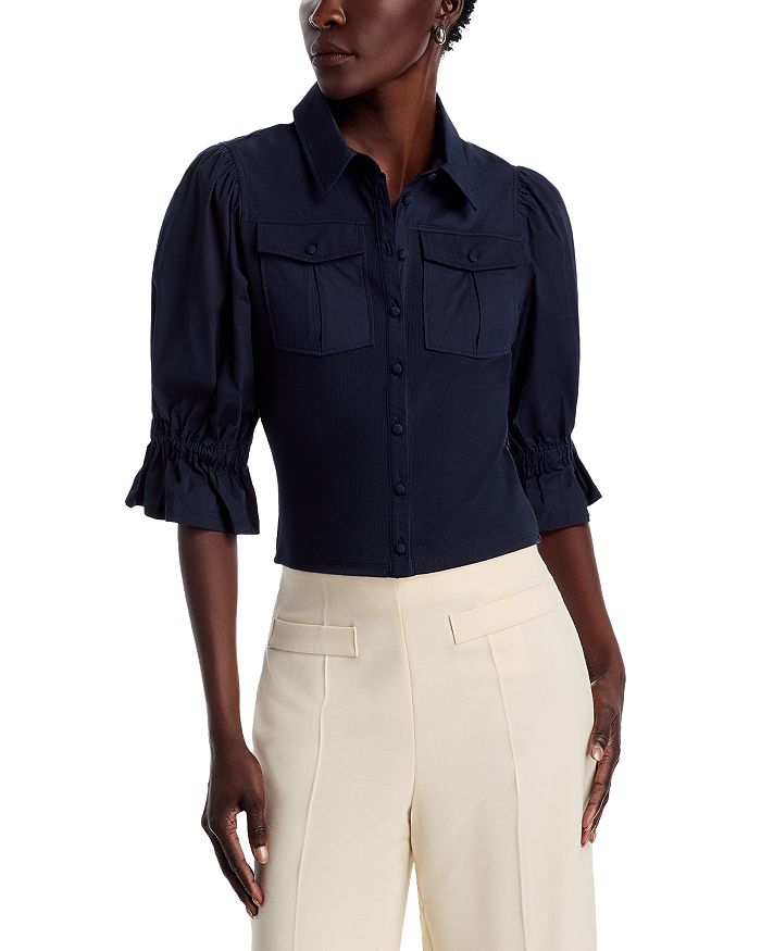 Топ Lyric Slim Fit Cinq à Sept, синий
Топ Lyric Slim Fit Cinq à Sept, синий