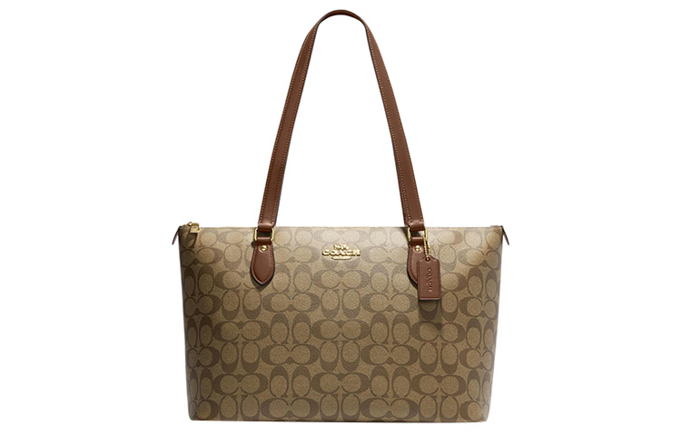 COACH Сумка-шоппер с кожаной отделкой и верхней молнией
COACH Сумка-шоппер с кожаной отделкой и верхней молнией