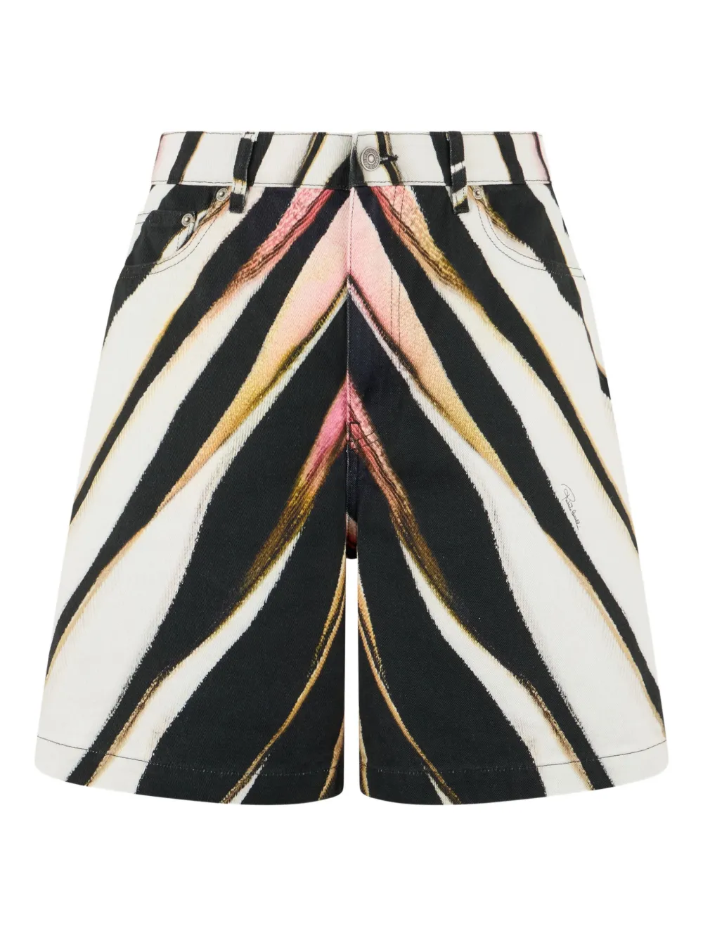 Джинсовые шорты с зебровым принтом Roberto Cavalli, черный
Джинсовые шорты с зебровым принтом Roberto Cavalli, черный