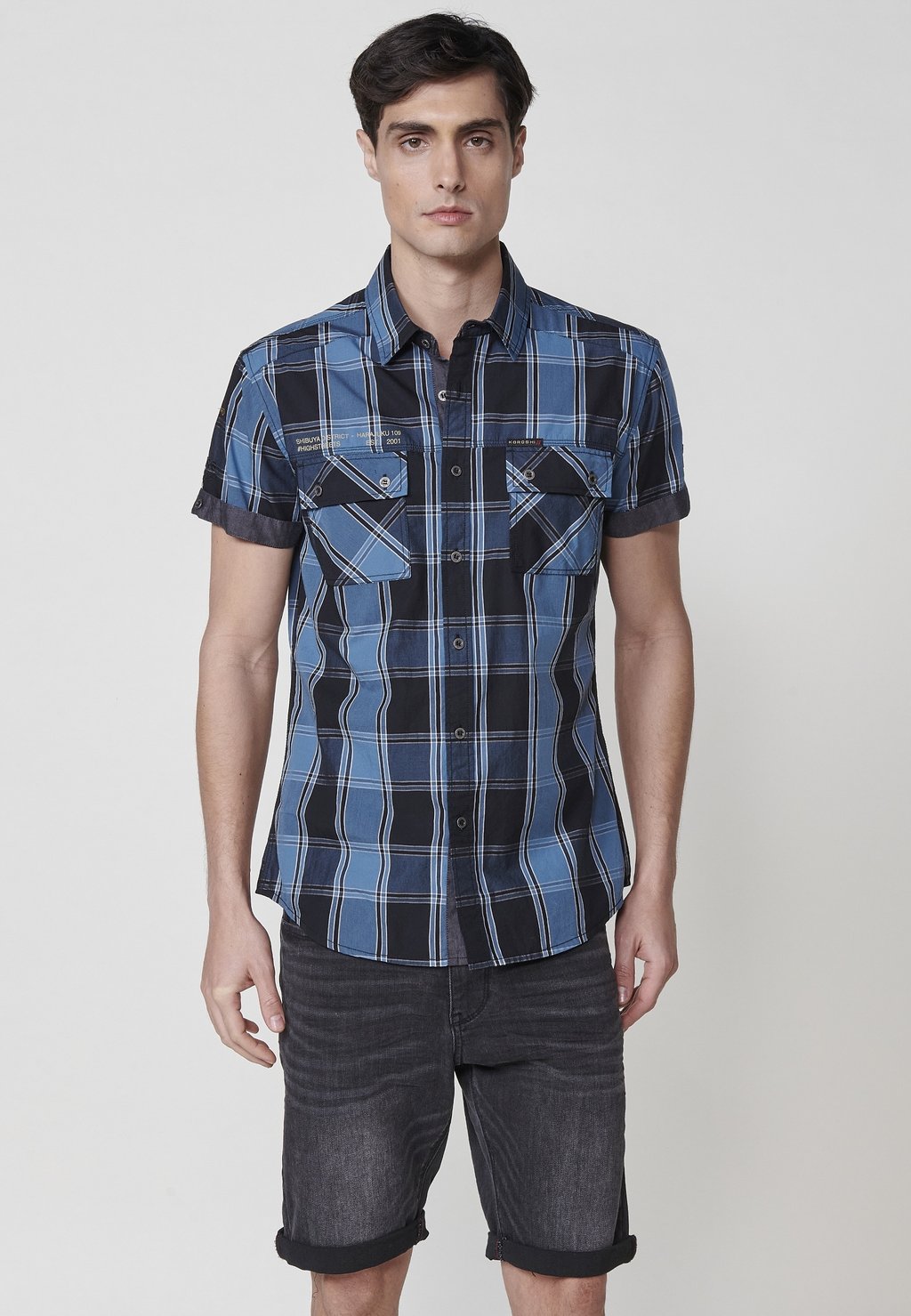 Рубашка SHORT-SLEEVED Koroshi, синий
Рубашка SHORT-SLEEVED Koroshi, синий