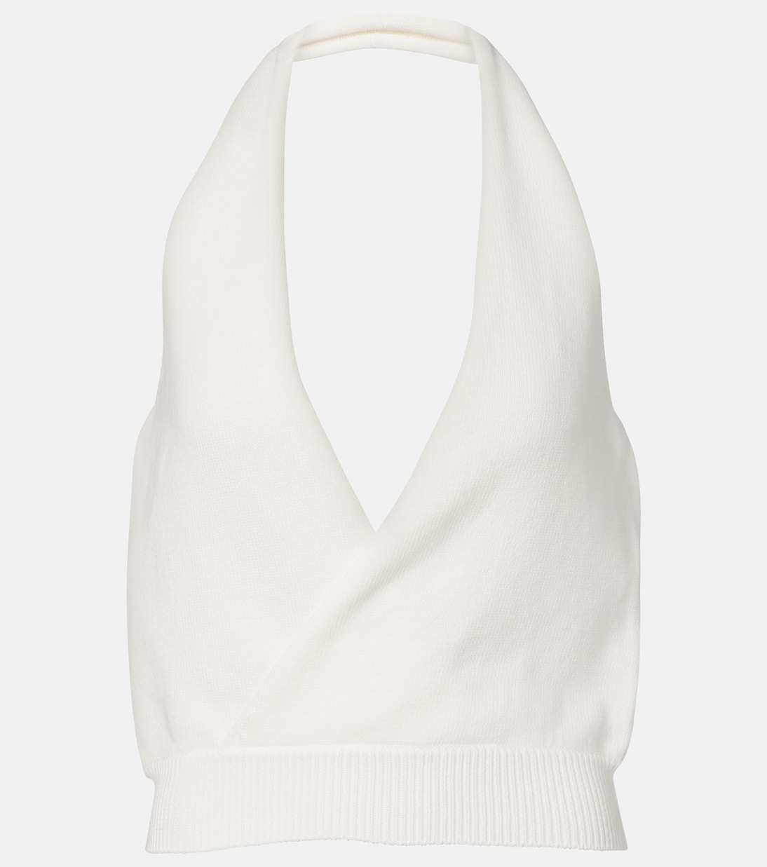 Топ из хлопковой смеси с вырезом-халтер Aya Muse, белый
Топ из хлопковой смеси с вырезом-халтер Aya Muse, белый