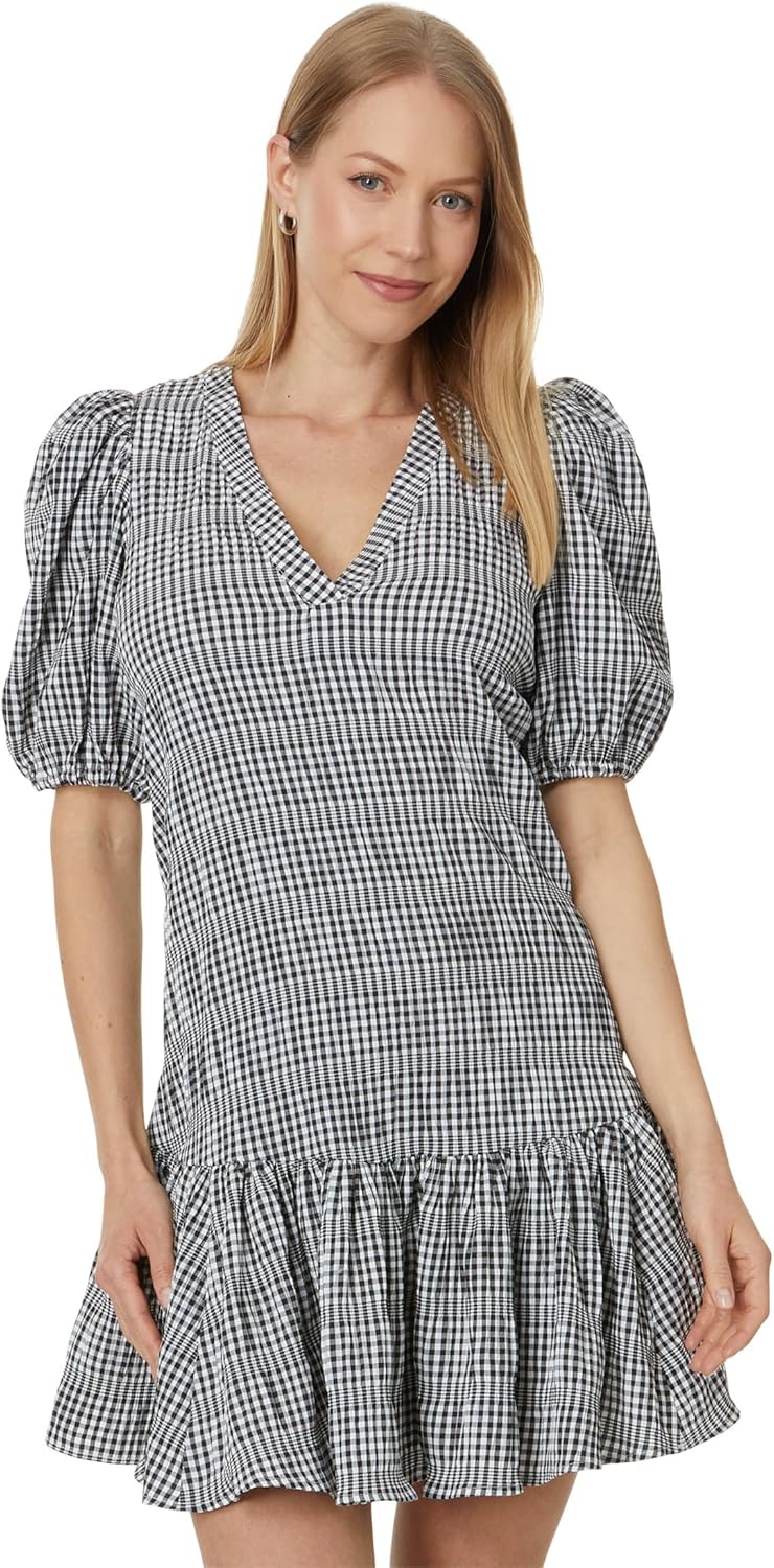 Женское платье Calvin Klein из газовой ткани с принтом в клетку «гингем» и рукавами-буфами, Black/White
Женское платье Calvin Klein из газовой ткани с принтом в клетку «гингем» и рукавами-буфами, Black/White