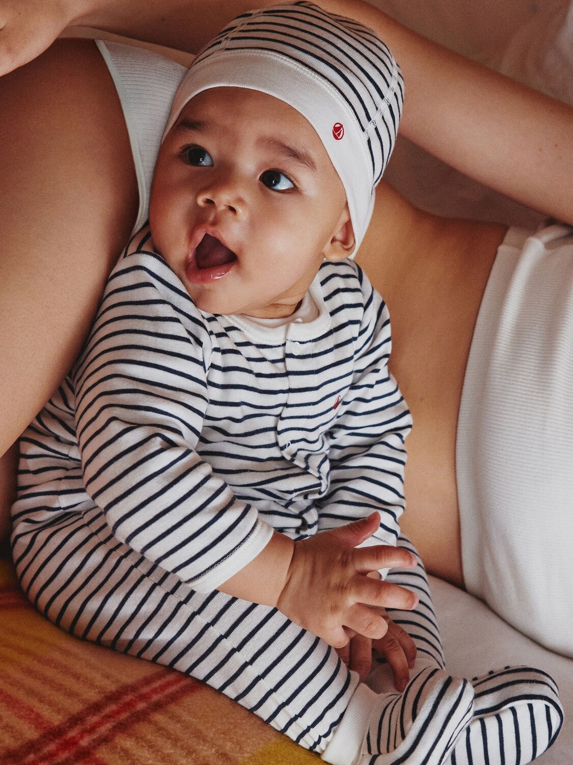 Пижама в полоску Baby Breton Petit Bateau, зефир/дым
Пижама в полоску Baby Breton Petit Bateau, зефир/дым