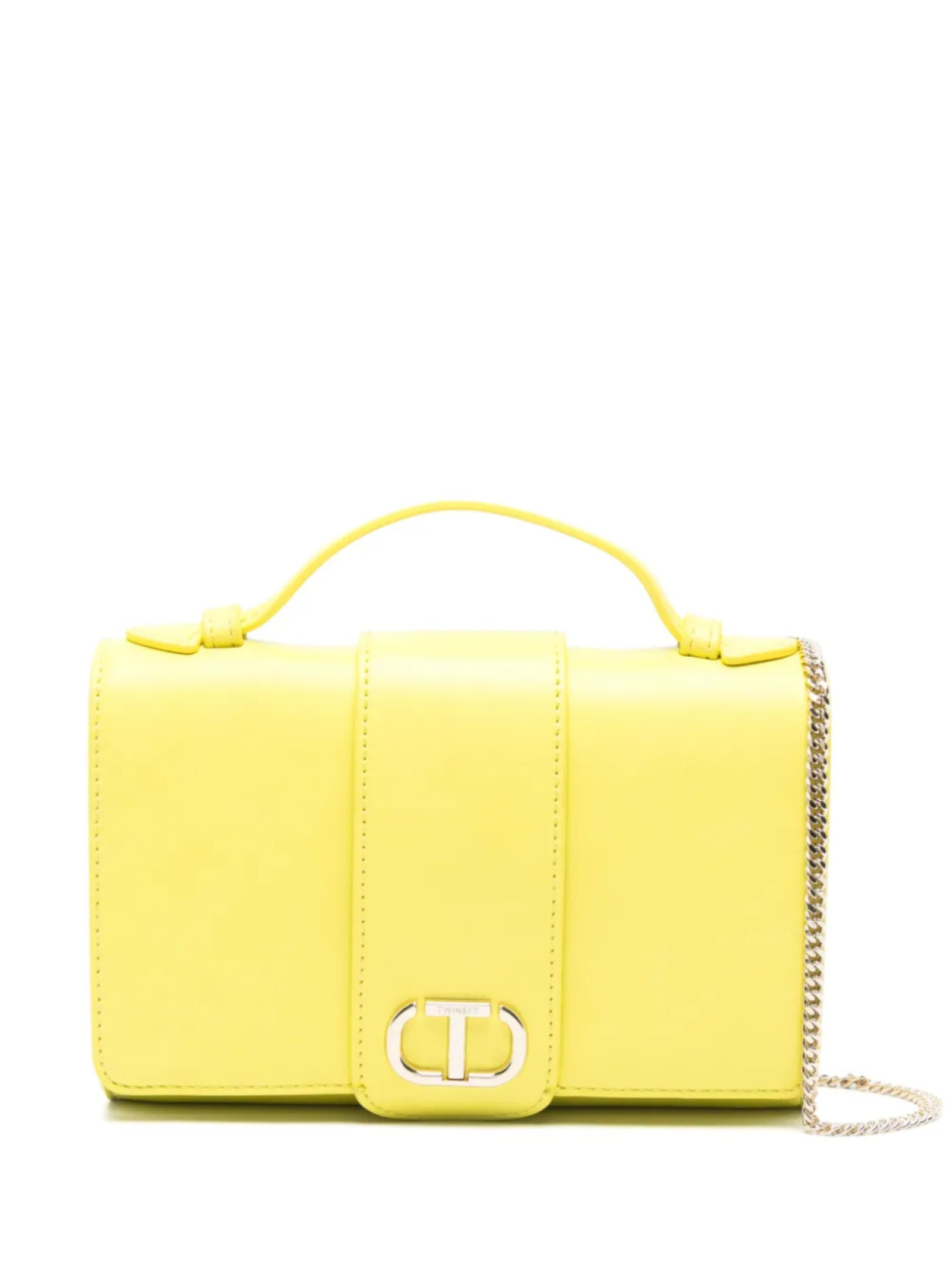 Сумка через плечо с овальным Т-образным клапаном TWINSET Kids, желтый
Сумка через плечо с овальным Т-образным клапаном TWINSET Kids, желтый