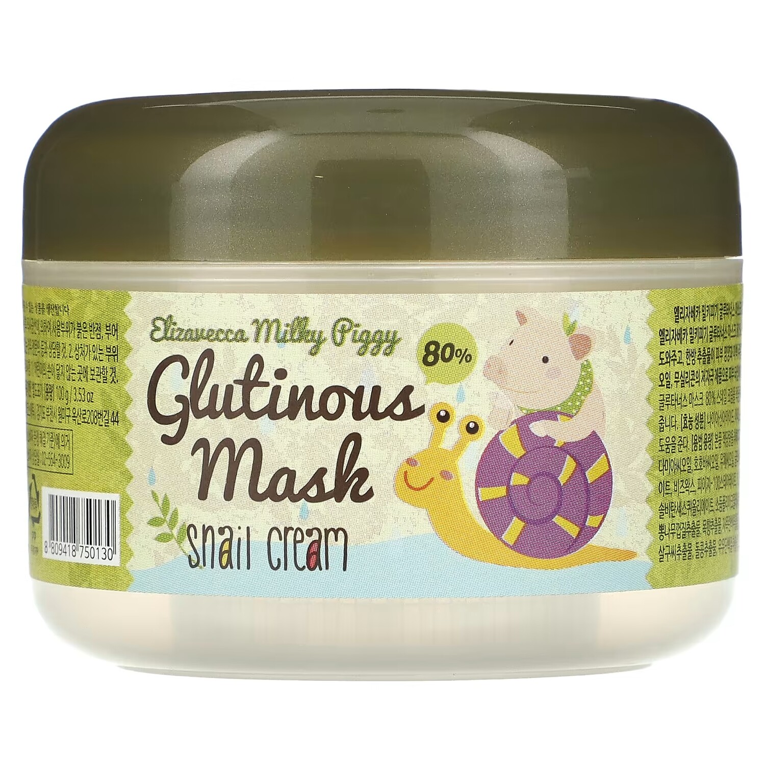 Маска Elizavecca Glutinous 80% Mask Snail Cream
Маска Elizavecca Glutinous 80% Mask Snail Cream