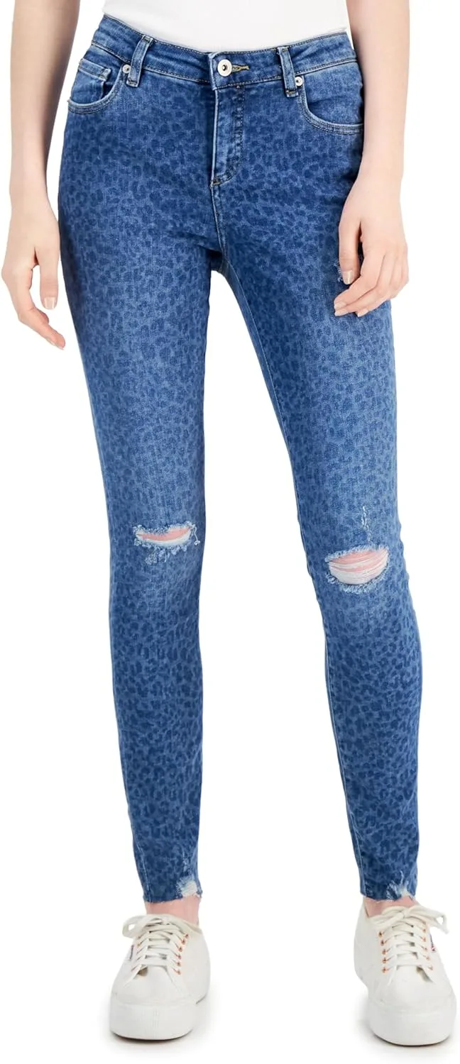 International Concepts Женские джинсы Mid Rise с потертостями и леопардовым принтом
International Concepts Женские джинсы Mid Rise с потертостями и леопардовым принтом