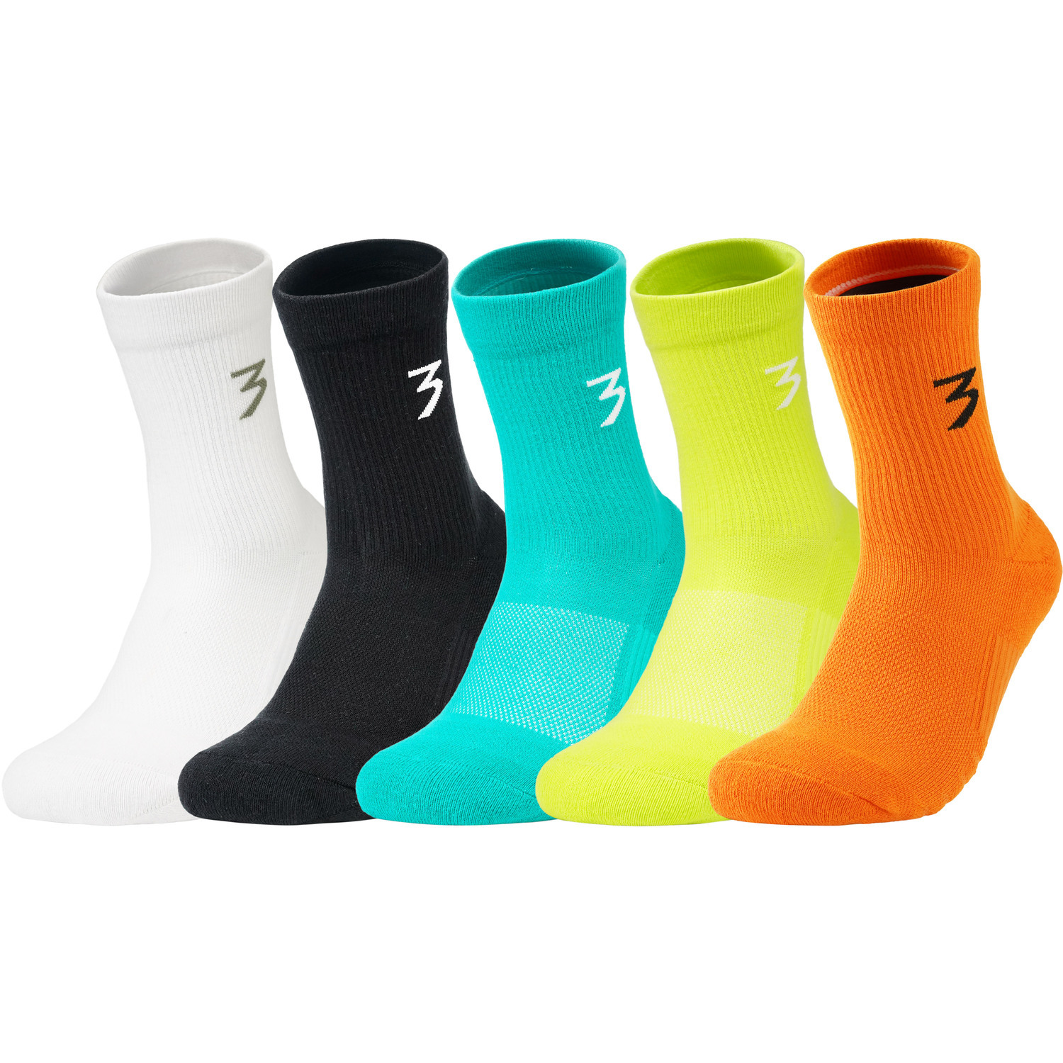 Набор унисекс носков Crew 361°, 5 pack (белый+черный+cyan+желтый+оранжевый)
Набор унисекс носков Crew 361°, 5 pack (белый+черный+cyan+желтый+оранжевый)