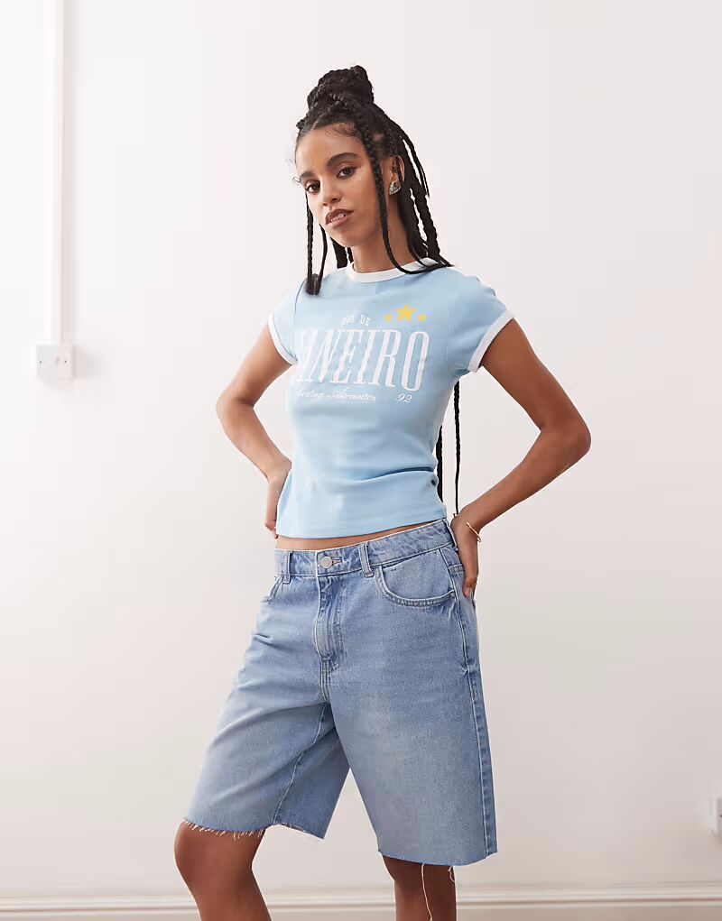 Мешковатые джинсовые шорты Noisy May с высокой талией светло-голубого цвета
Мешковатые джинсовые шорты Noisy May с высокой талией светло-голубого цвета