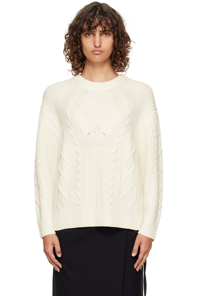 Loulou De Saison Свитер крупной вязки Off-White Silva
Loulou De Saison Свитер крупной вязки Off-White Silva