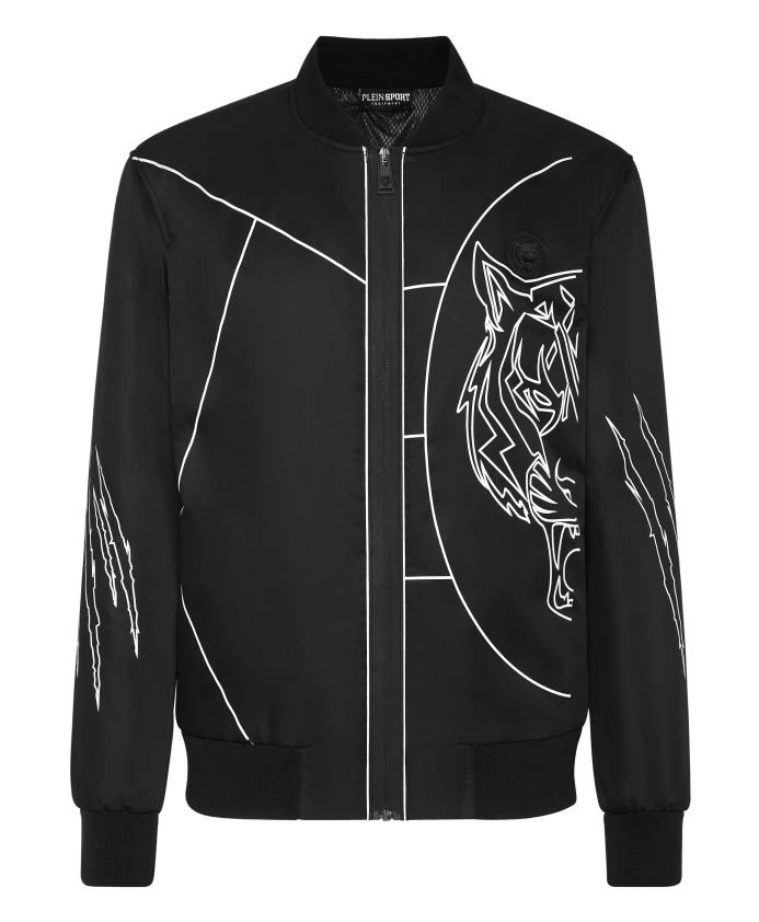 Нейлоновый бомбер Tiger Court Edition Plein Sport, черный
Нейлоновый бомбер Tiger Court Edition Plein Sport, черный