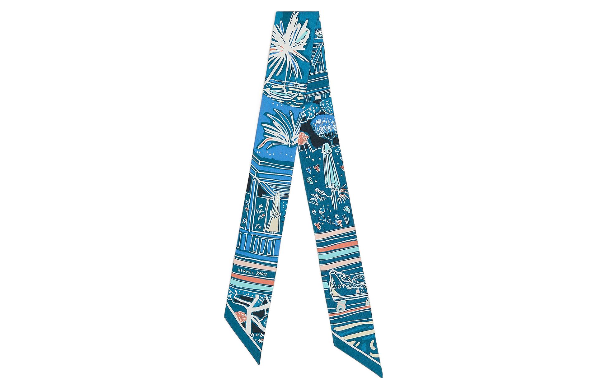 HERMES Шёлковый шарф Mulberry синий, Blue
HERMES Шёлковый шарф Mulberry синий, Blue