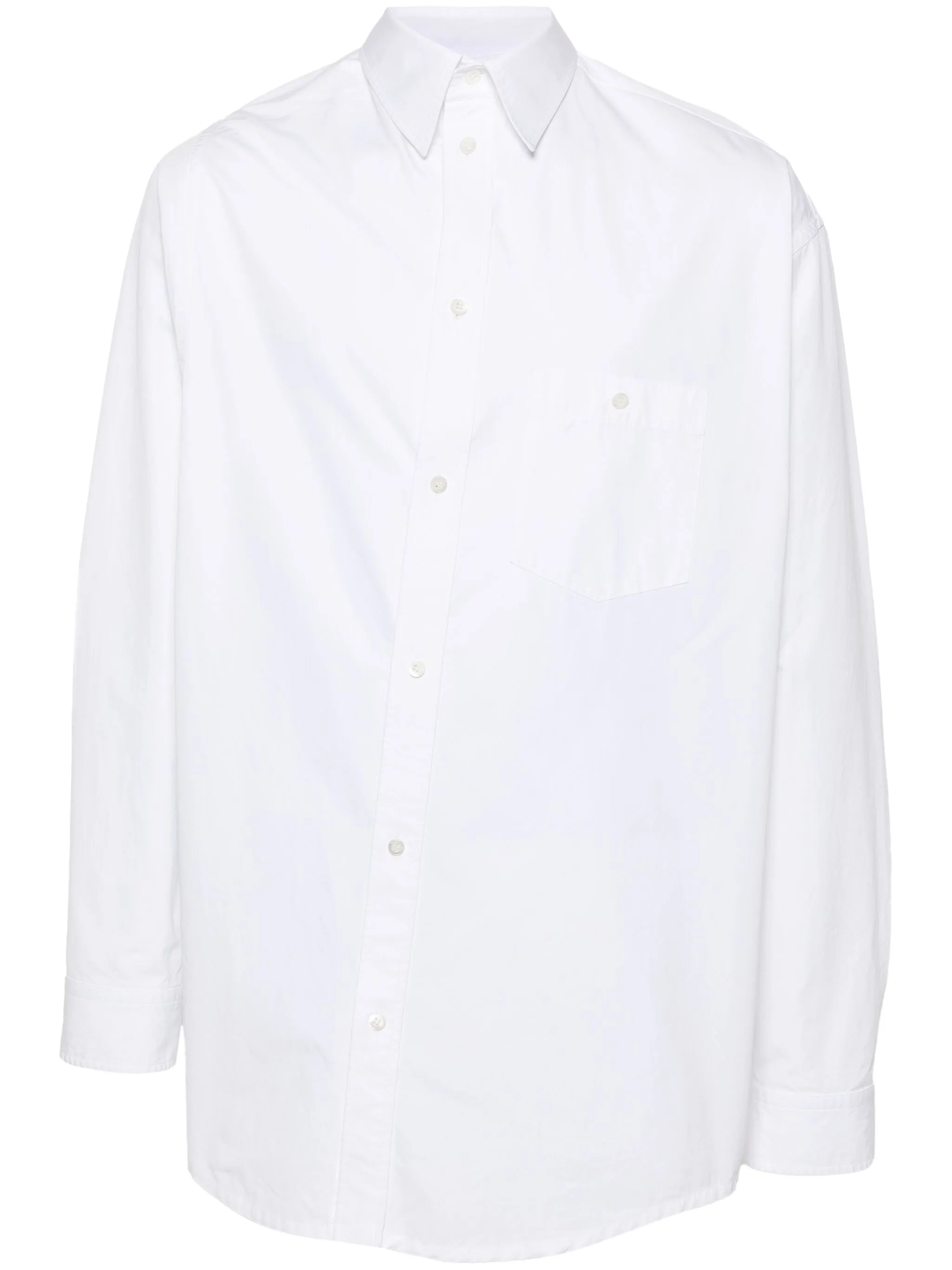 Хлопковая рубашка Balenciaga, белый
Хлопковая рубашка Balenciaga, белый