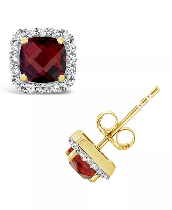 Серьги-Гвоздики с ореолом из 10-каратного желтого золота с гранатом (1-1/2 карата) и выращенным в лаборатории белым сапфиром (1/5 карата). Также доступны с аметистом (1 карат) и голубым топазом (1-1/3 карата). Macy'S, garnet
Серьги-Гвоздики с ореолом из 10-каратного желтого золота с гранатом (1-1/2 карата) и выращенным в лаборатории белым сапфиром (1/5 карата). Также доступны с аметистом (1 карат) и голубым топазом (1-1/3 карата). Macy'S, garnet