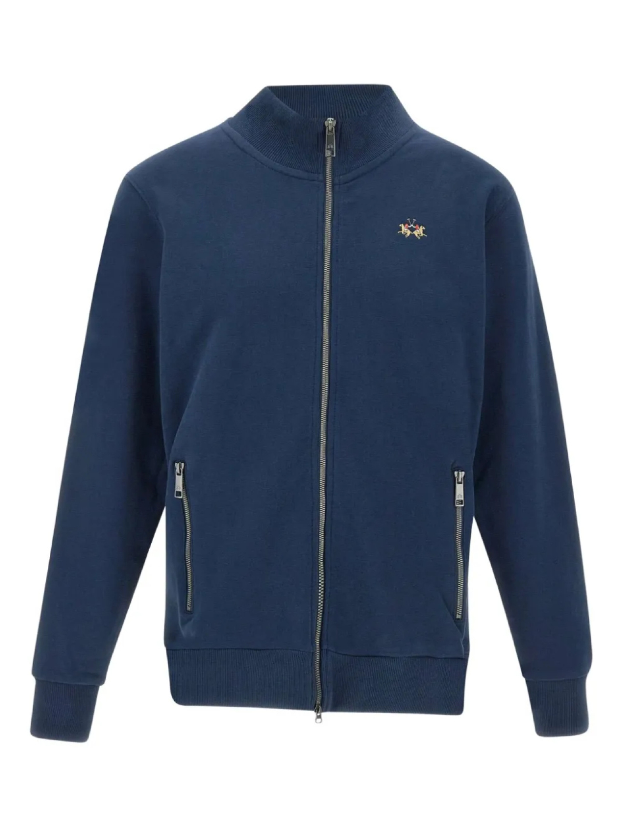 Толстовка La Martina с высоким воротом и застежкой-молнией спереди, синий
Толстовка La Martina с высоким воротом и застежкой-молнией спереди, синий