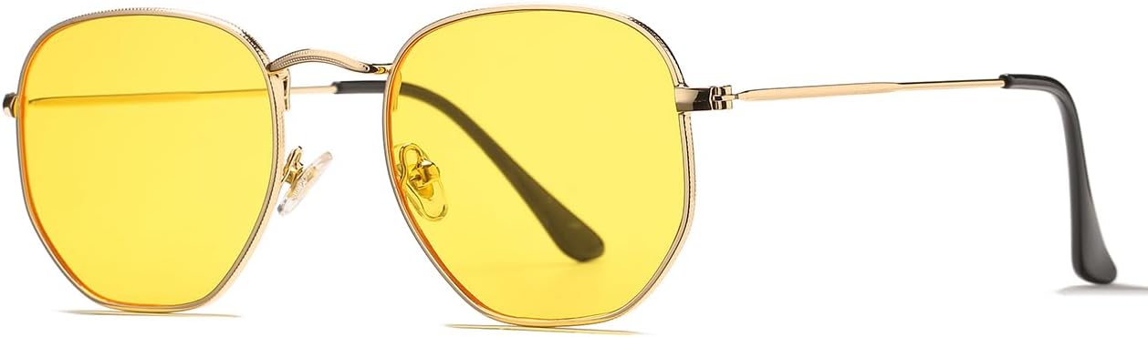 Солнцезащитные очки HJSTES маленького размера с поляризацией, модные, в шестиугольной металлической оправе, с зеркальными линзами и защитой от УФ-излучения, B04 Gold/Yellow
Солнцезащитные очки HJSTES маленького размера с поляризацией, модные, в шестиугольной металлической оправе, с зеркальными линзами и защитой от УФ-излучения, B04 Gold/Yellow