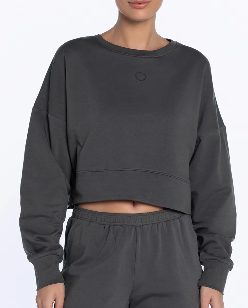 Женская толстовка с круглым вырезом из эластичного хлопка Punto Blanco, серый
Женская толстовка с круглым вырезом из эластичного хлопка Punto Blanco, серый