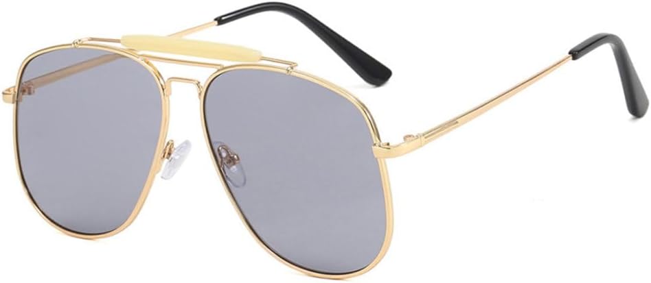 Женские металлические солнцезащитные очки 2027 года, модные ретро-очки с двойной оправой, мужские очки в большой оправе, летние очки, черные и коричневые MTZJH, Gold Gray
Женские металлические солнцезащитные очки 2027 года, модные ретро-очки с двойной оправой, мужские очки в большой оправе, летние очки, черные и коричневые MTZJH, Gold Gray