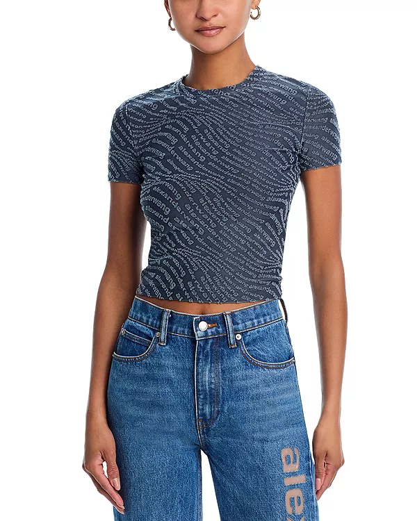 Детская футболка с жаккардовым логотипом Alexanderwang, серый
Детская футболка с жаккардовым логотипом Alexanderwang, серый