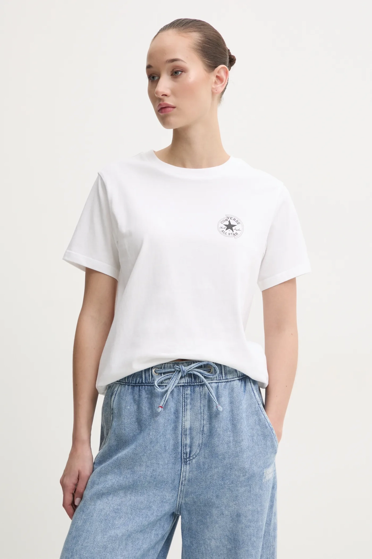 Хлопковая футболка Converse, бежевый
Хлопковая футболка Converse, бежевый