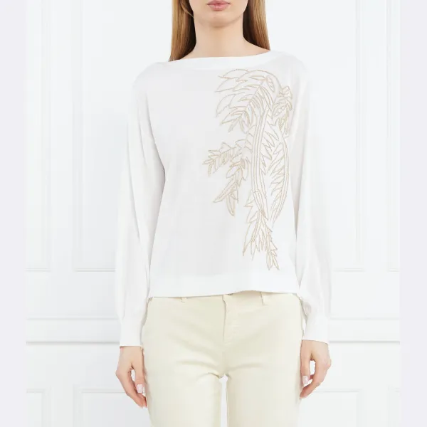 Свитер обычного кроя с добавлением шелка Marc Cain, экрю
Свитер обычного кроя с добавлением шелка Marc Cain, экрю