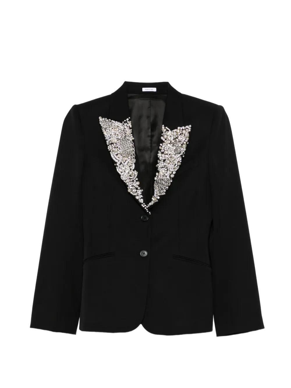 Пиджак с украшенным лацканом Alexander Mcqueen, черный
Пиджак с украшенным лацканом Alexander Mcqueen, черный