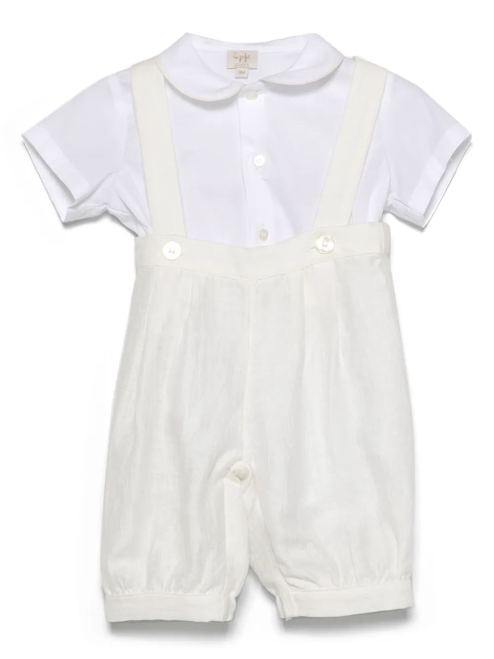 Комплект из топа и брюк с закругленным воротником Il Gufo, белый
Комплект из топа и брюк с закругленным воротником Il Gufo, белый