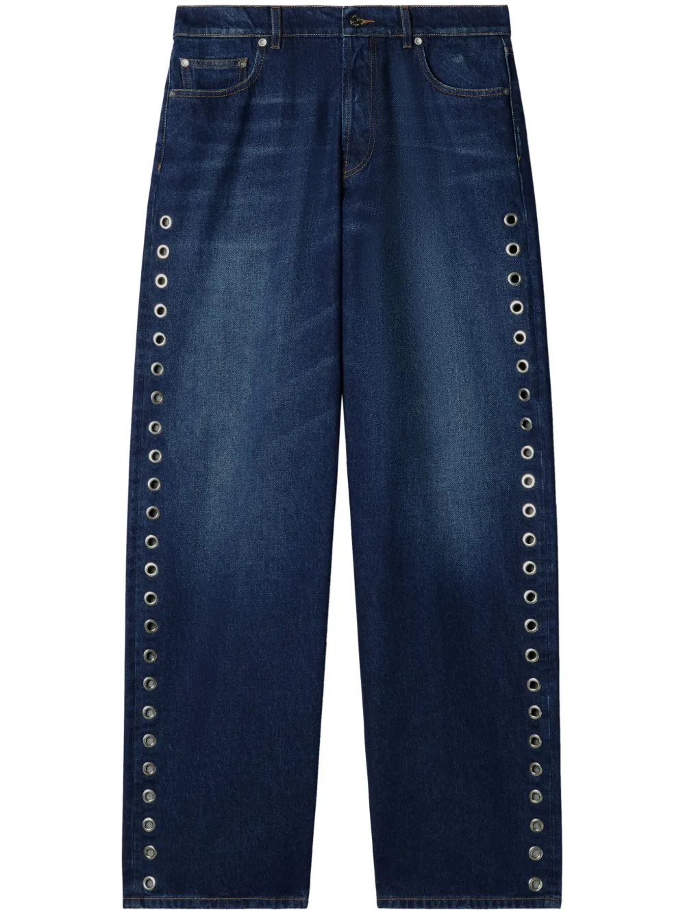 Джинсы свободного кроя с люверсами OFF-WHITE, синий
Джинсы свободного кроя с люверсами OFF-WHITE, синий