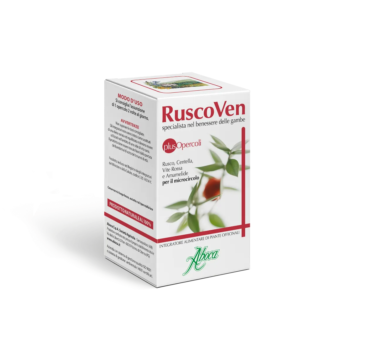 Aboca Ruscoven Plus 50 Opercula Добавка для микроциркуляции
Aboca Ruscoven Plus 50 Opercula Добавка для микроциркуляции