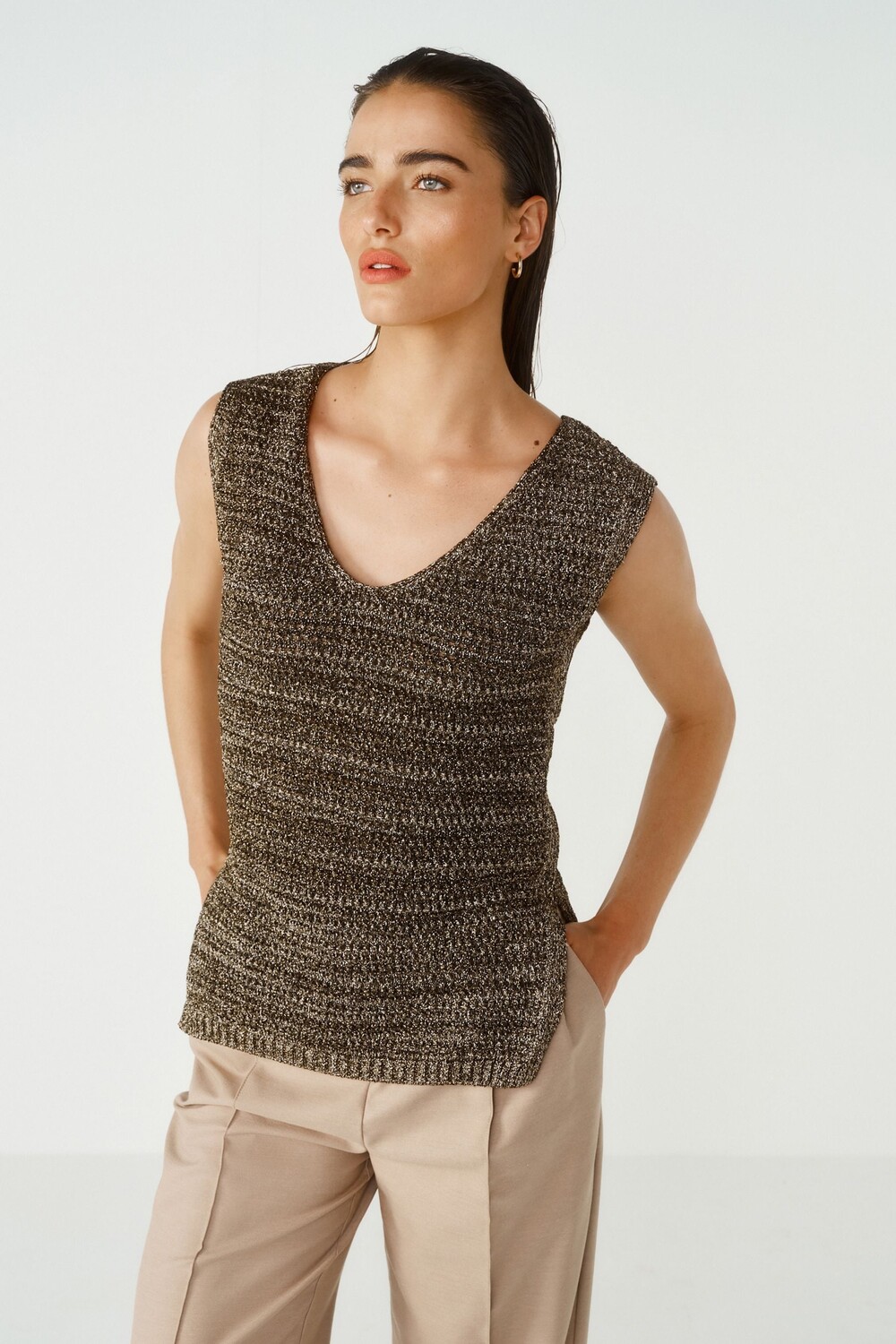 Жилет без рукавов металлик Next, желтый
Жилет без рукавов металлик Next, желтый