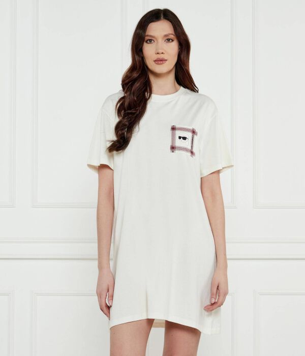 Ночные Рубашка иконка Loose fit Karl Lagerfeld, бежевый
Ночные Рубашка иконка Loose fit Karl Lagerfeld, бежевый