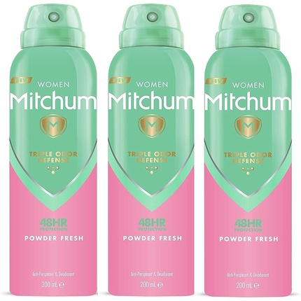 Женский антиперспирант и дезодорант Mitchum Triple Odor Defense 48HR Protection Powder Fresh 200ml
Женский антиперспирант и дезодорант Mitchum Triple Odor Defense 48HR Protection Powder Fresh 200ml
