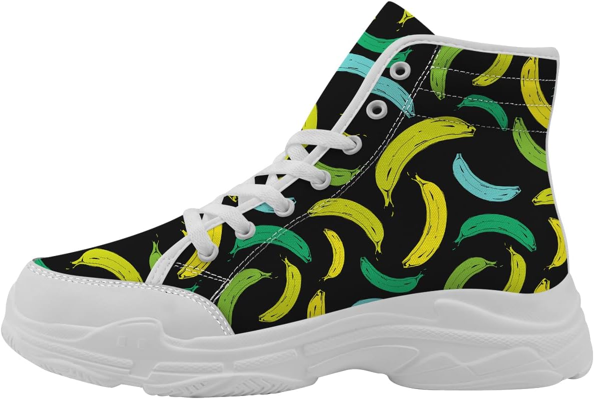 Кеды на шнуровке унисекс Banana Shoes с высоким верхом из канвы, подарок для него и для нее Quorax, черный/синий/желтый
Кеды на шнуровке унисекс Banana Shoes с высоким верхом из канвы, подарок для него и для нее Quorax, черный/синий/желтый