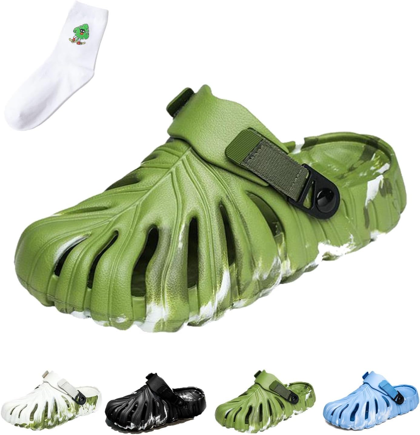 Женские и мужские тапочки QUROXO Monstera, тапочки Monstera с толстой подошвой из ЭВА, противоскользящие пляжные шлепанцы Monstera, зеленый
Женские и мужские тапочки QUROXO Monstera, тапочки Monstera с толстой подошвой из ЭВА, противоскользящие пляжные шлепанцы Monstera, зеленый