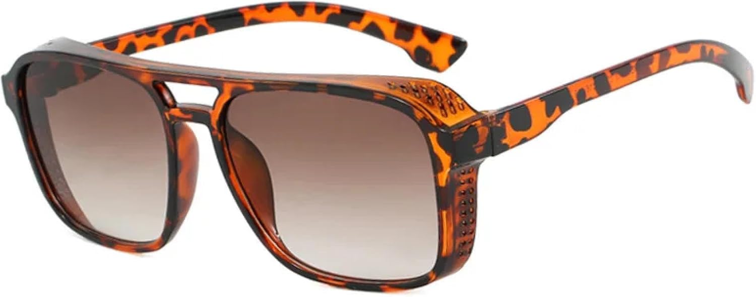 Ретро-солнцезащитные очки с двойной перемычкой для женщин, модные очки с леопардовым градиентом, трендовые солнцезащитные очки для мужчин с защитой от УФ-излучения UV400 TKKTLLT, Leopard-brown
Ретро-солнцезащитные очки с двойной перемычкой для женщин, модные очки с леопардовым градиентом, трендовые солнцезащитные очки для мужчин с защитой от УФ-излучения UV400 TKKTLLT, Leopard-brown