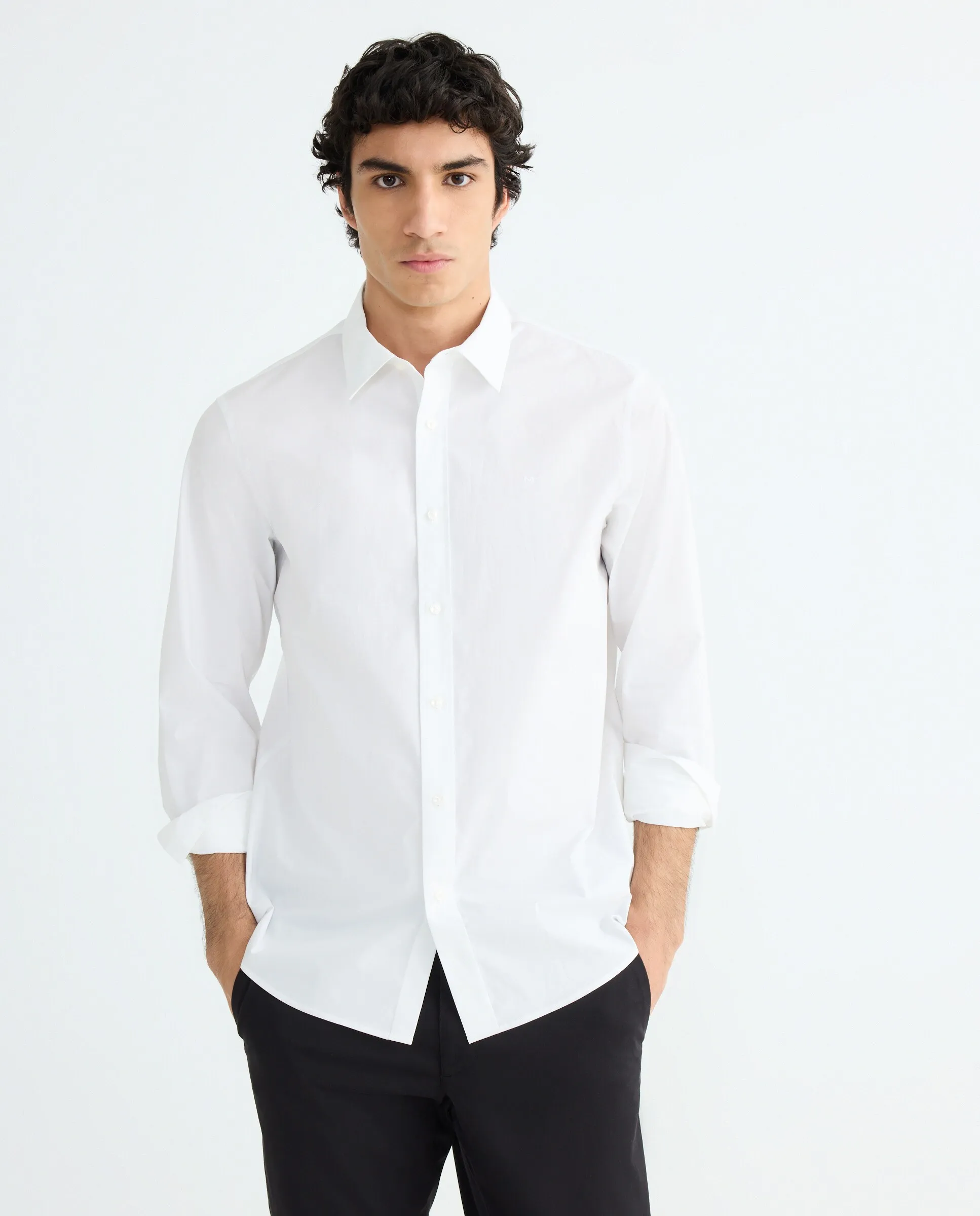 Мужская рубашка с длинным рукавом, однотонная, с вышитым логотипом Michael Kors, белый
Мужская рубашка с длинным рукавом, однотонная, с вышитым логотипом Michael Kors, белый