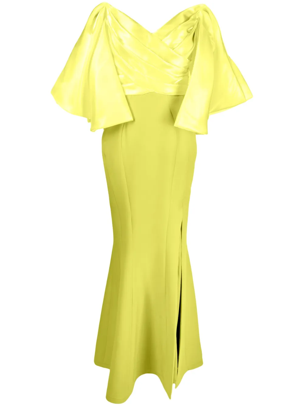 Длинное платье с открытыми плечами Gaby Charbachy, зеленый
Длинное платье с открытыми плечами Gaby Charbachy, зеленый