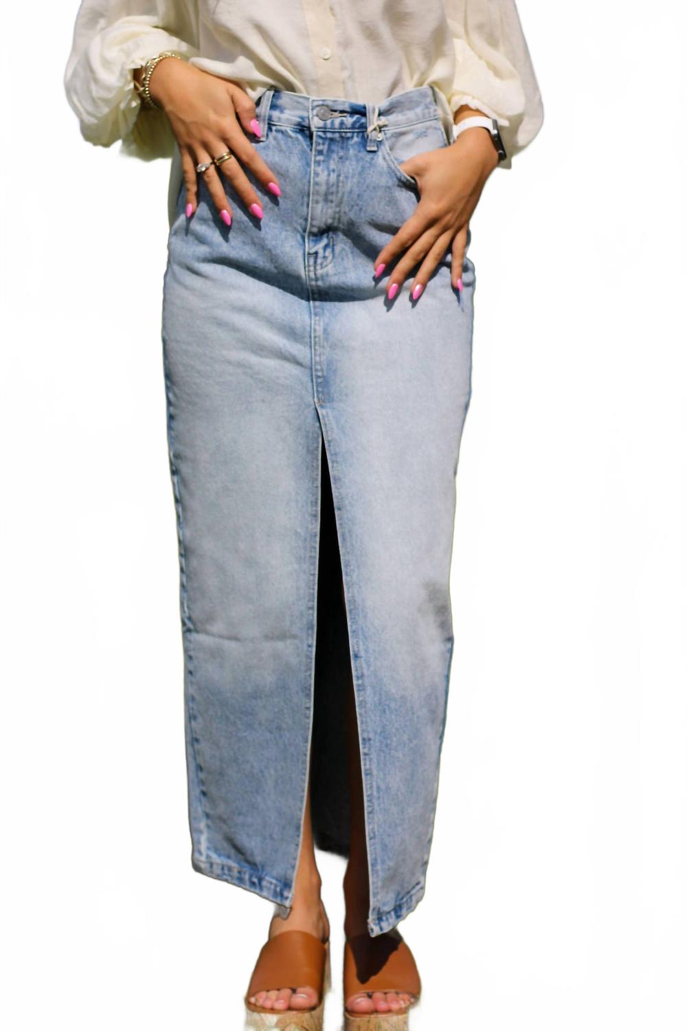 Готовы к Родео Миди-юбка в светлом каменном эффекте KanCan, Light Stone Wash 
Готовы к Родео Миди-юбка в светлом каменном эффекте KanCan, Light Stone Wash