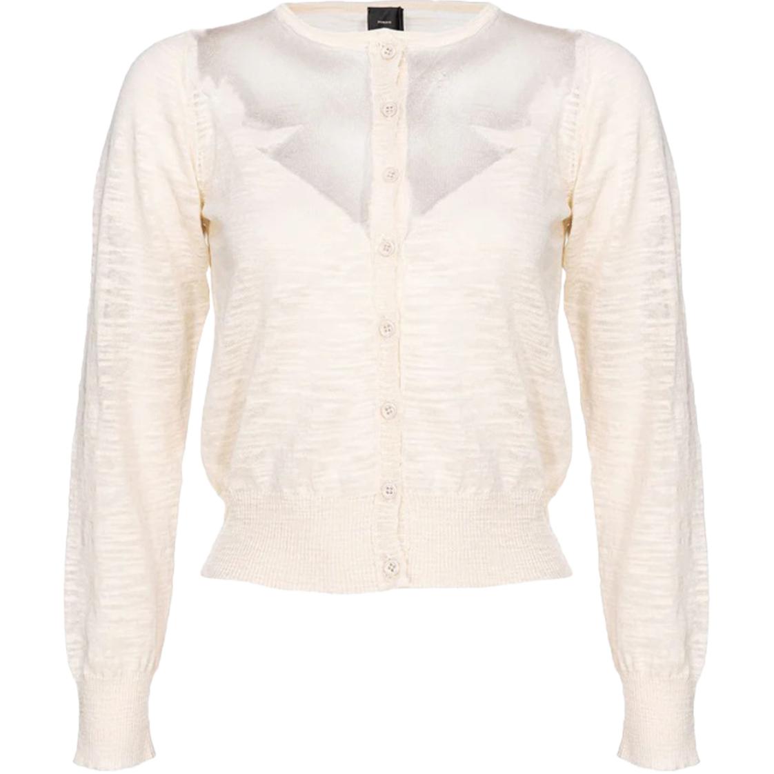 Кардиган с сетчатыми вставками и пуговицами PINKO, экрю
Кардиган с сетчатыми вставками и пуговицами PINKO, экрю